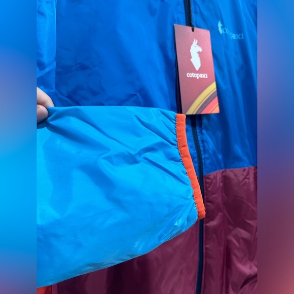 Cotopaxi Women’s Large Teca Calido Hooded Insulated Jacket NWT Blue Orange - Picture 4 of 14